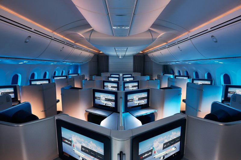 Boeing 787 Dreamliner внутри