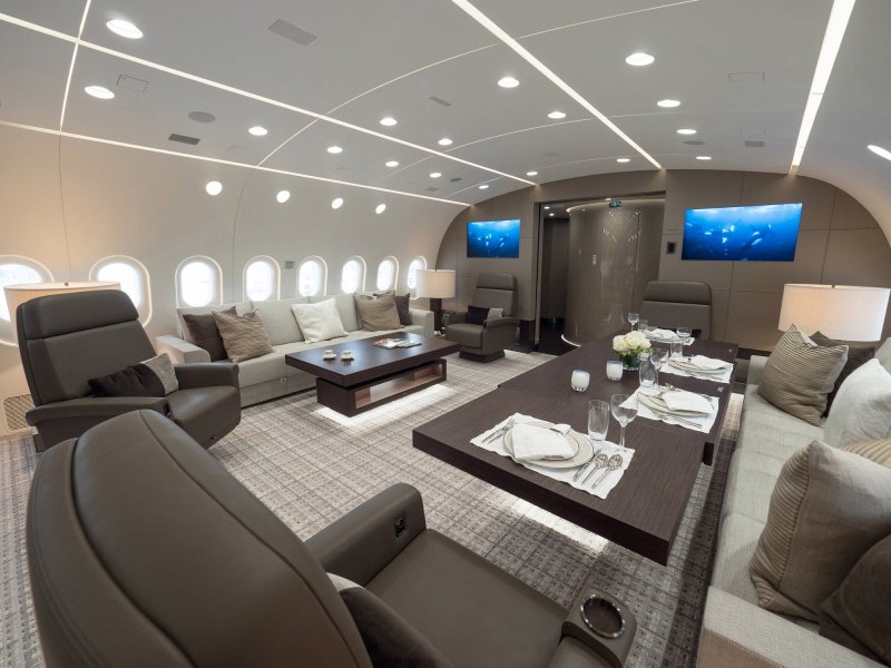 Boeing 787-8 Dreamliner салон