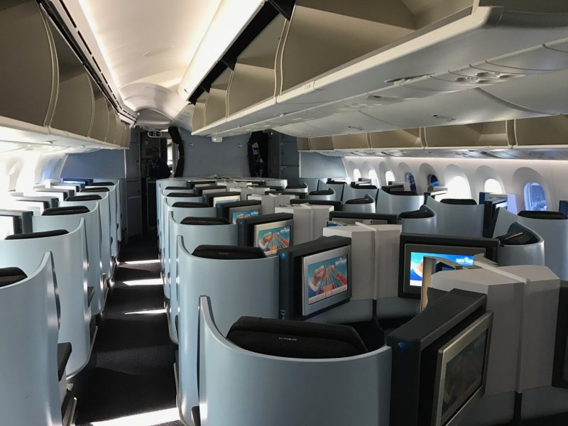KLM 787 Business class