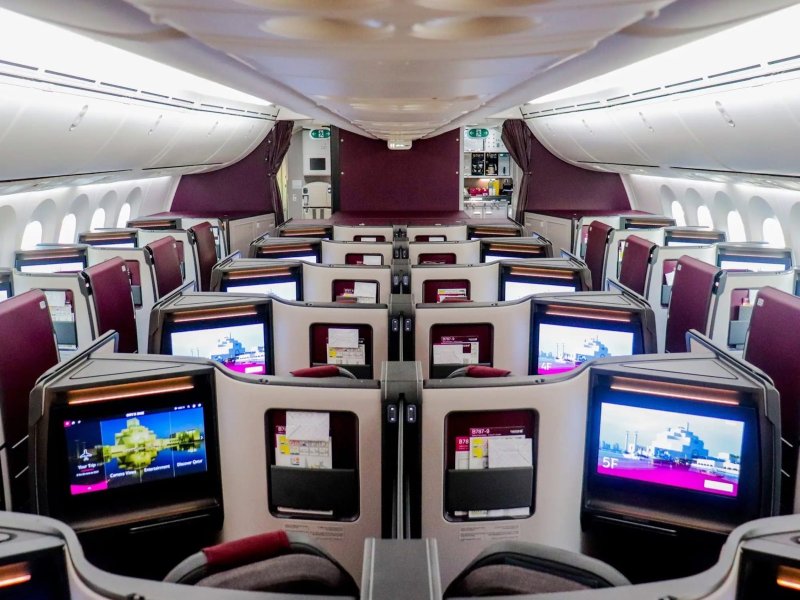 Boeing 787 Qatar Airways Business class