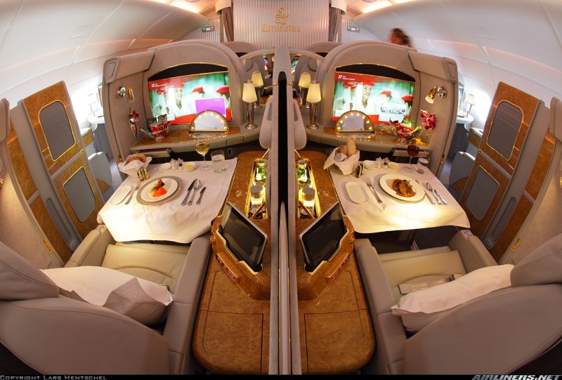 Аэробус а380 Эмирейтс салон