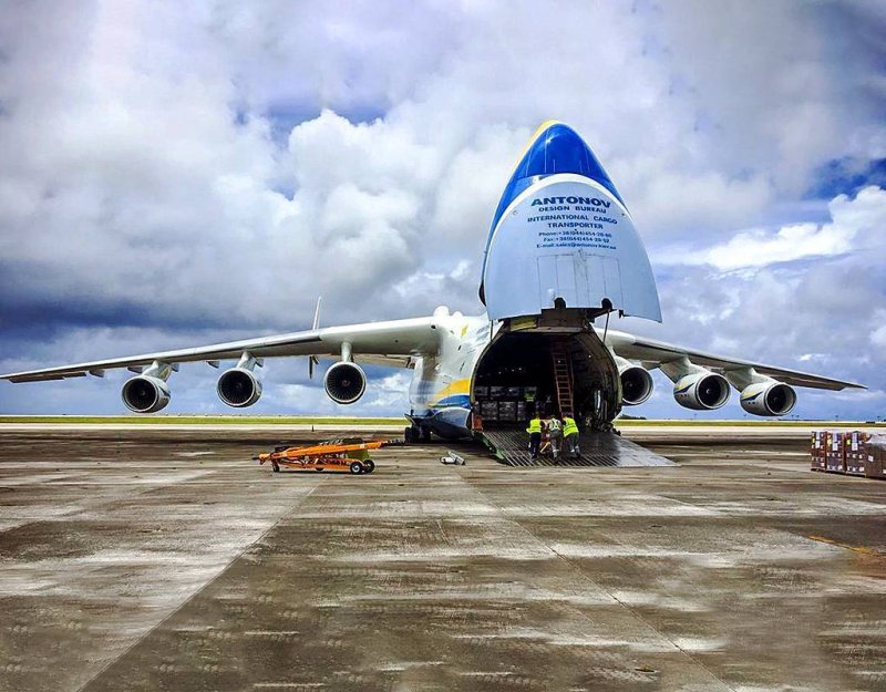 АН 225 Мрия вид сверху