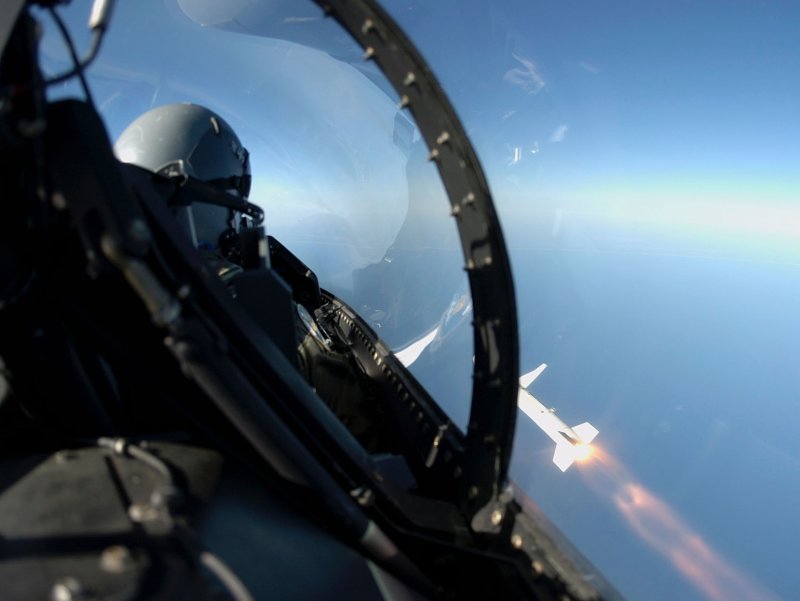 F-16 вид из кабины