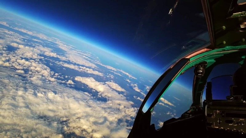 Миг-31бм в стратосфере