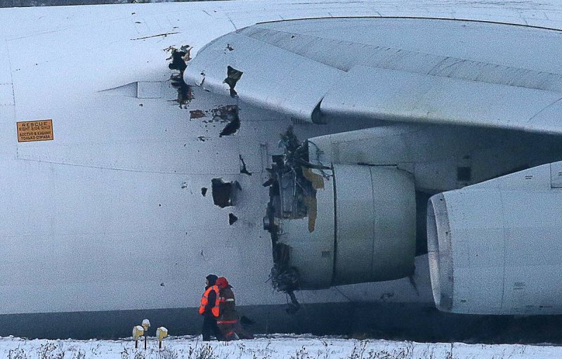 Аварийная посадка АН 124 В Новосибирске