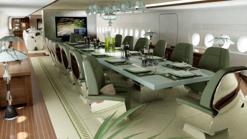 Airbus a380 бизнес Джет