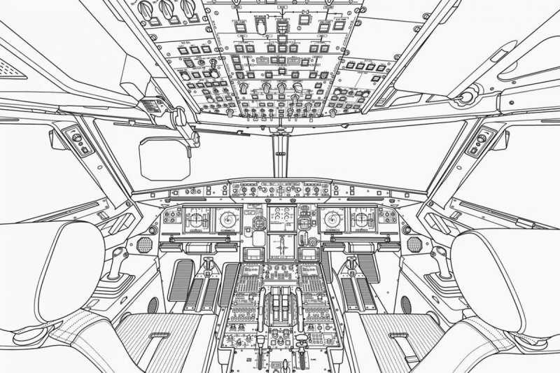 Airbus a320 Cockpit схема