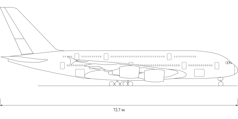 Раскраска самолет Аэробус а380