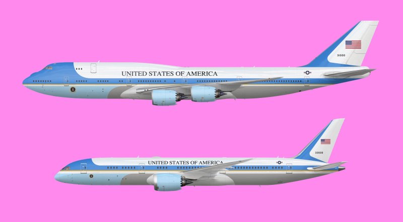 Ил 96 и Боинг 747