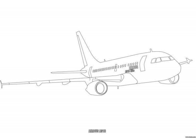 Раскраска Аэробус а 320