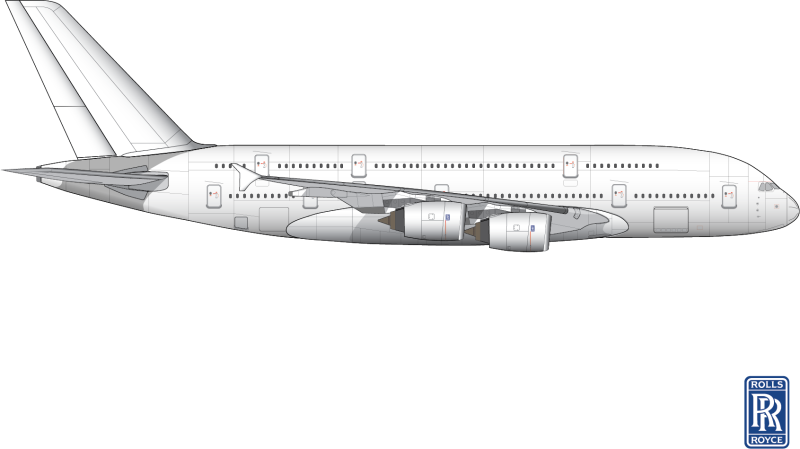 Airbus a380 сбоку