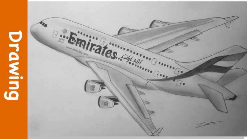Раскраска самолета Airbus a380