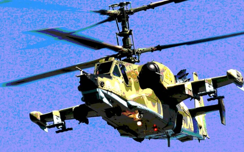 Боевой вертолет ка-50 черная акула