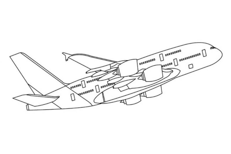 Раскраска самолета Airbus a380