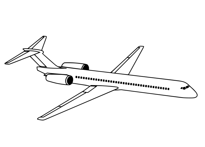 Боинг 737 раскраска