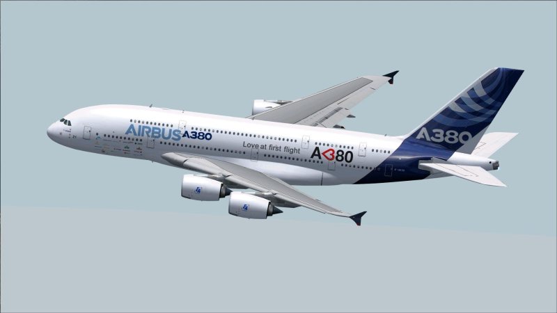 Белый Аэробус а380