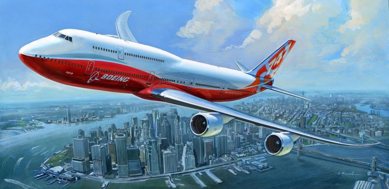 Модель сборная "Боинг 747-8"