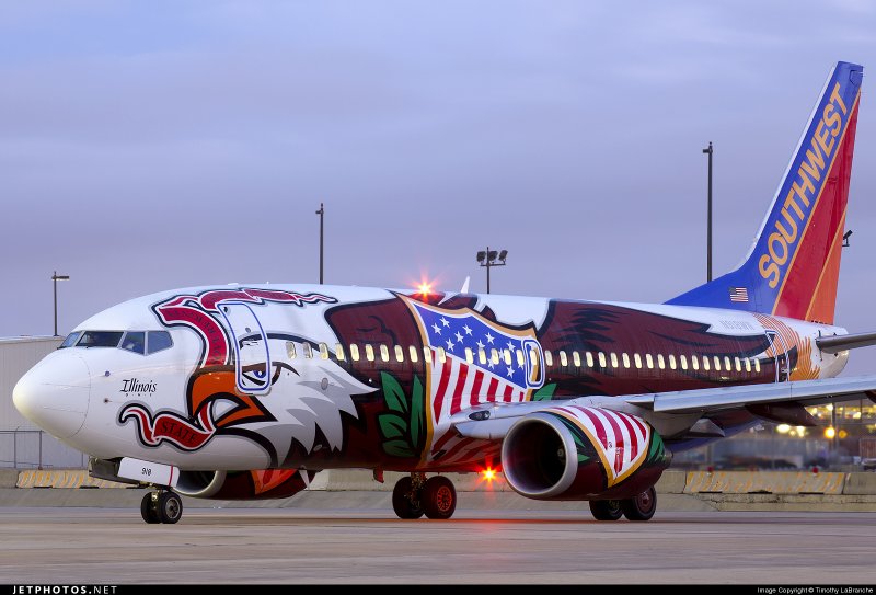 Southwest Airlines Старая ливрея