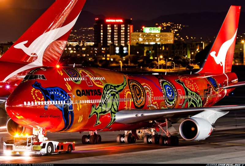 Qantas авиакомпания Boeing-747-400