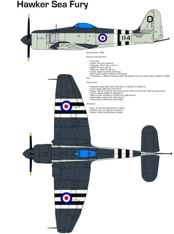 Самолет Hawker Sea Fury