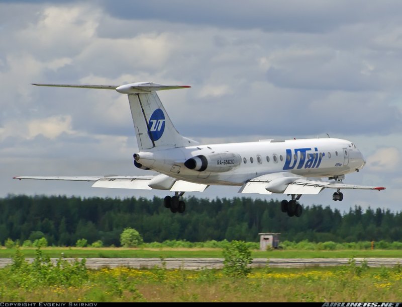 Ту 134 посадка