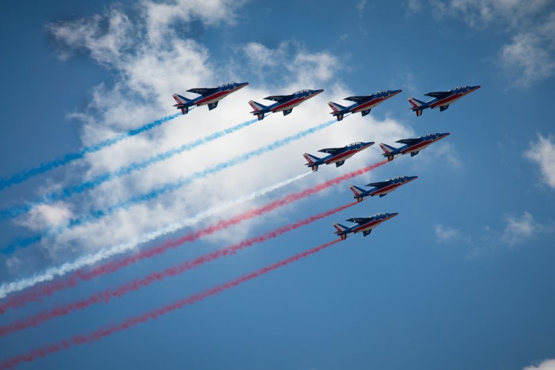 Военные самолеты в небе