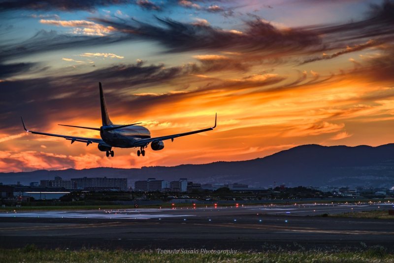 Boeing 737 закат