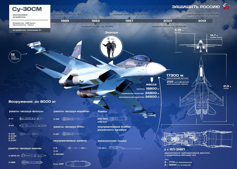 Су-30см инфографика