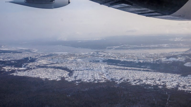 Братск вид с самолета