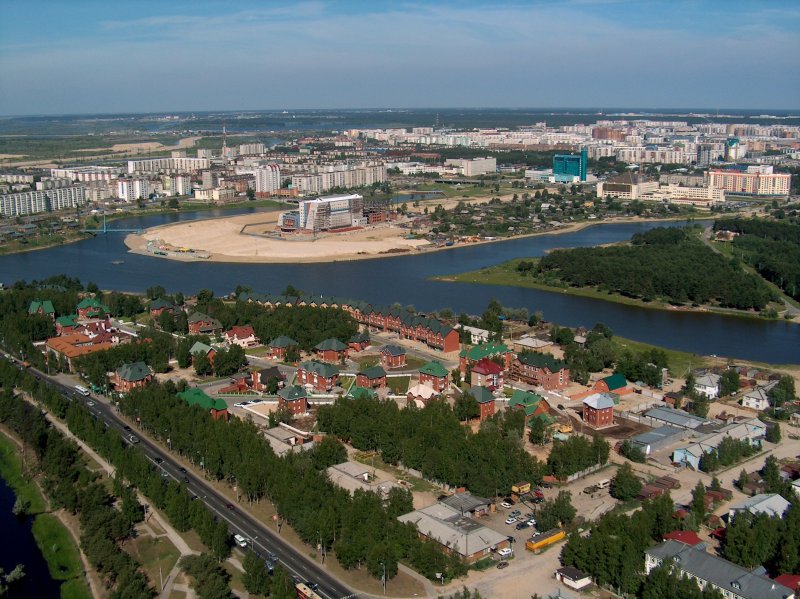 Сургут с высоты птичьего полета