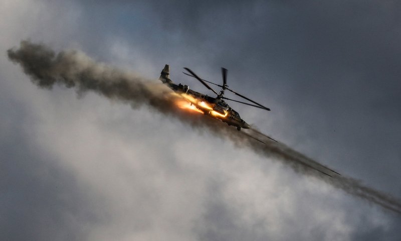 Ка-52 Аллигатор в бою