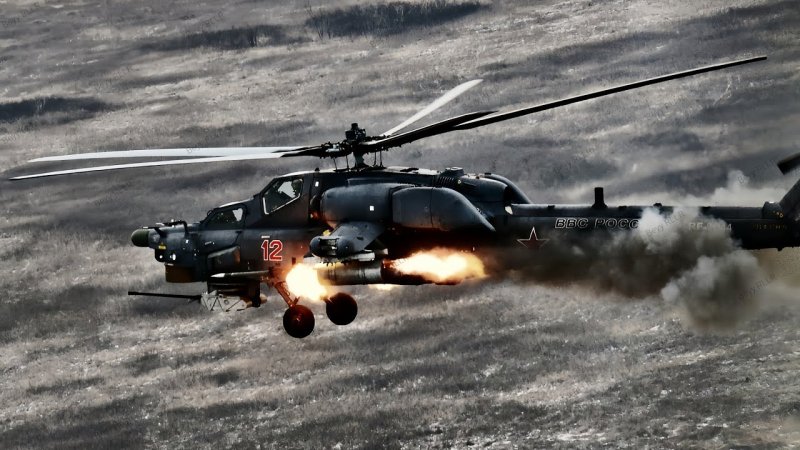 Ми-28н ночной охотник в Сирии