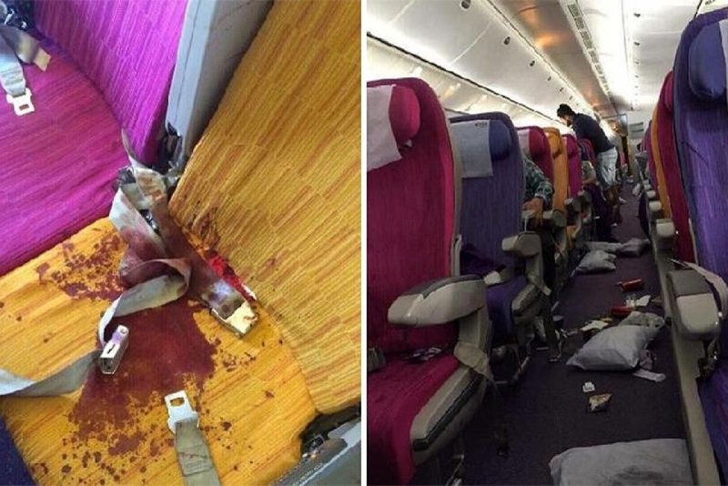 Боинг 777 в турбулентности
