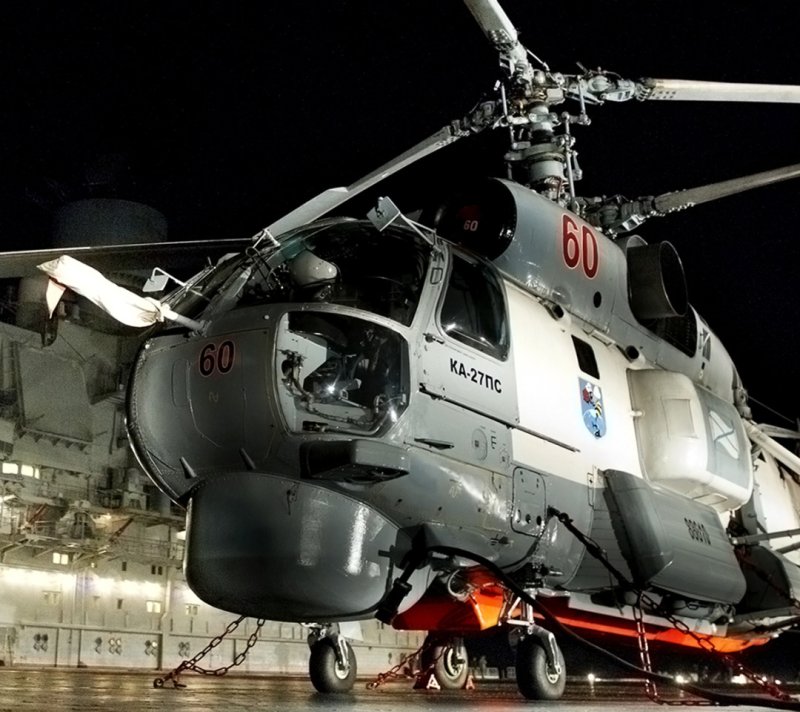 Ка-27пс вертолет внутри