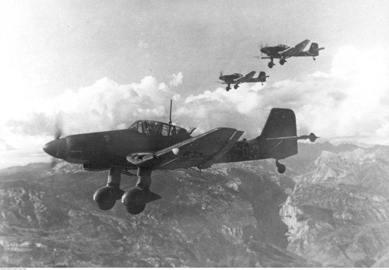 Юнкерс ju 87 пикирующий бомбардировщик