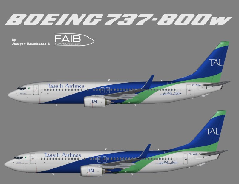 Boeing 737-800 вид спереди