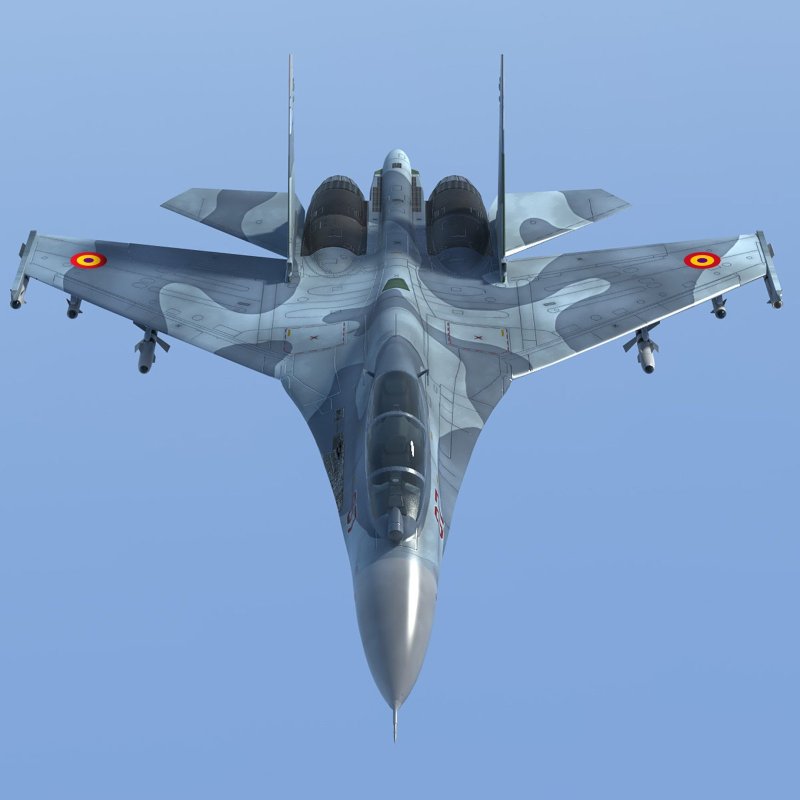 Су-27 истребитель вид сбоку