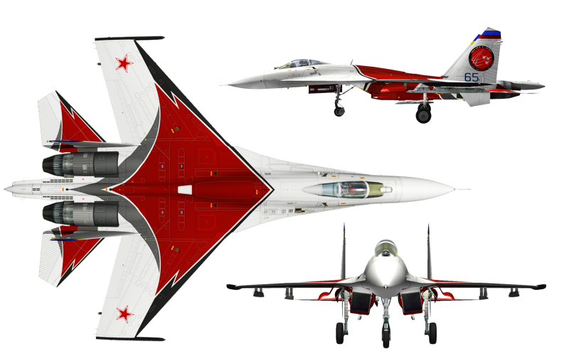 Су 27 вид сверху