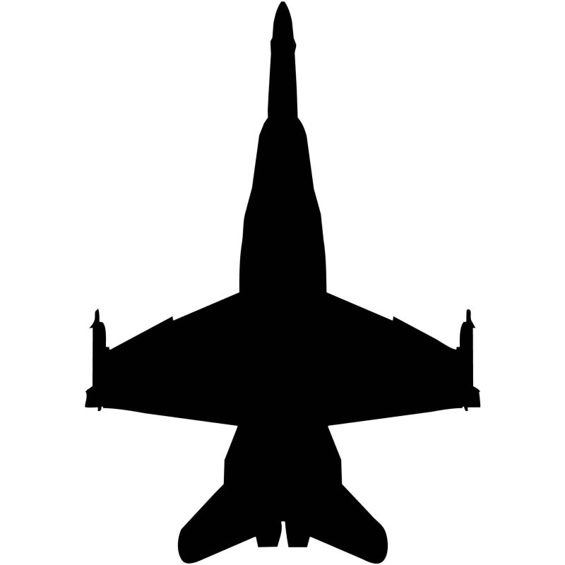 Истребитель f-16 силуэт