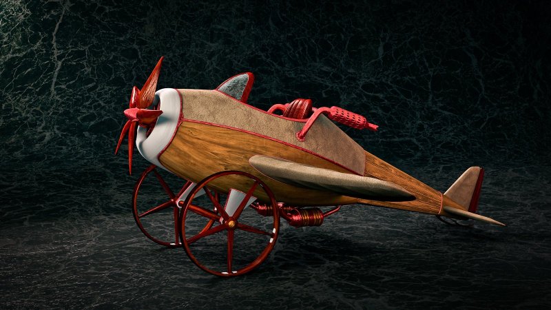 Steampunk самолет