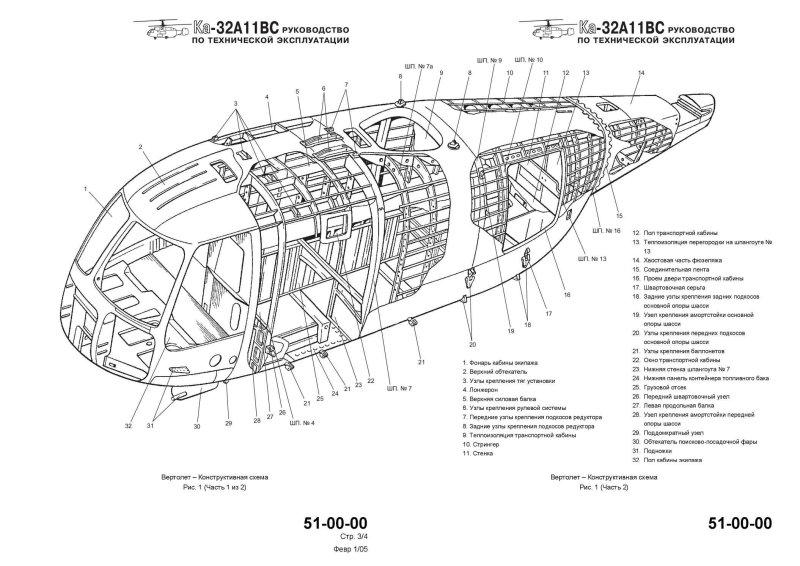 Вертолет ми-8 чертеж фюзеляжа