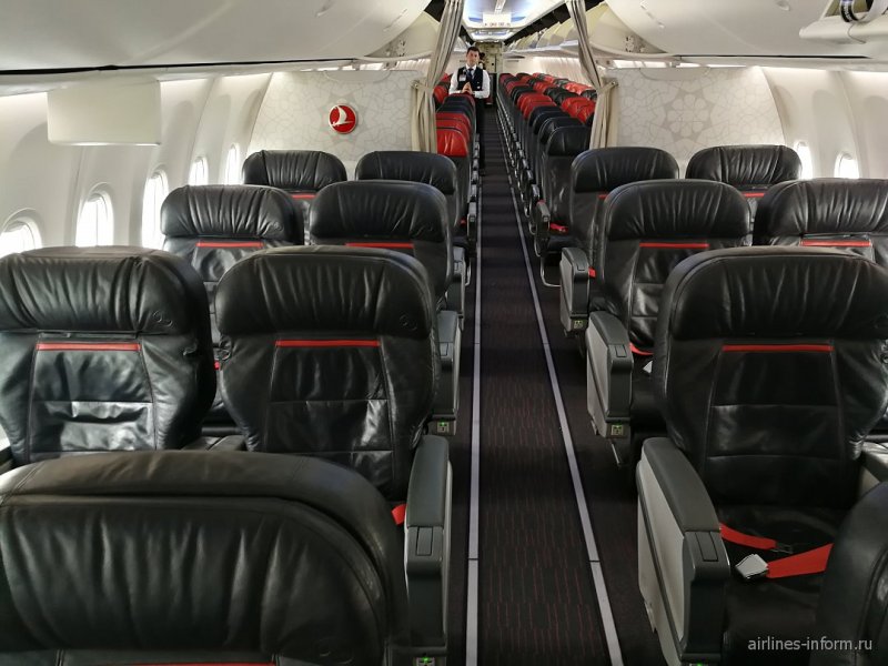 Боинг 737 Туркиш салон