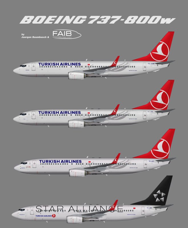 Боинг 737-800 турецкие авиалинии
