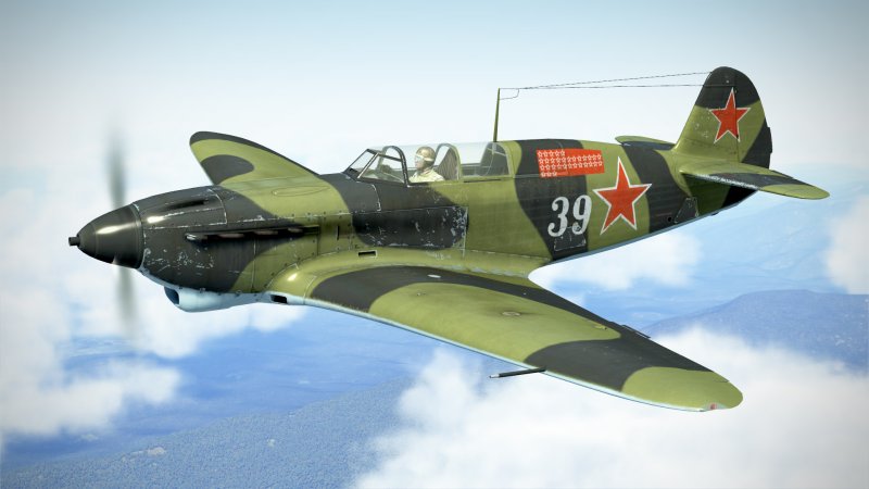 Советский истребитель "як-1б"