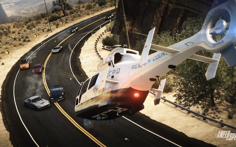 NFS the Run вертолет