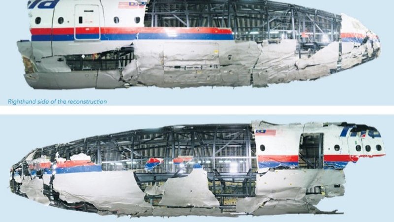 Mh17 реконструкция самолета обломков