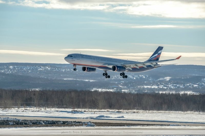 Самолет Аэрофлот Камчатка