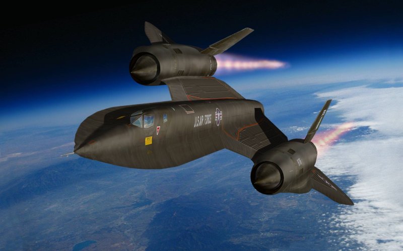 SR-71 Blackbird черный Дрозд