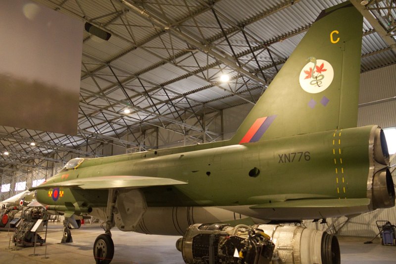 English Electric Lightning f.6 вид сверху