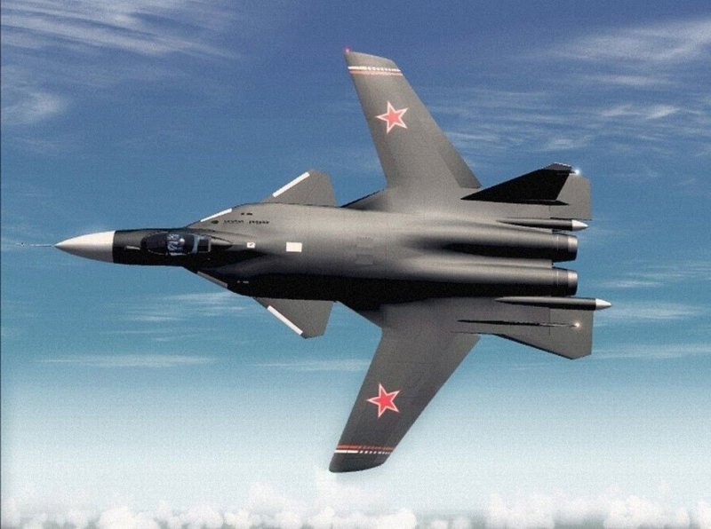 Обратная стреловидность крыла Су 47